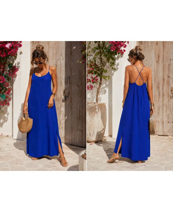 ROBE LONGUE DOS CROISE PE255280
