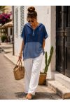 VLOEIENDE CAPUCHON-TOP TENCEL PE260772