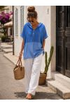 TOP FLUIDE A CAPUCHE TENCEL PE260772