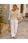 PULL TRICOT AJOURE PE260680 