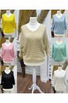 SWETER Z DZIANINY OPENWORK, PE260680