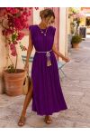VESTIDO LARGO PLISADO PE255278