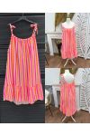 ROBE GAZE DE COTON RAYURES PE1473