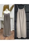 MAXI DRESS WITH COTTON GAUZE PE1474