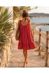 ROBE GAZE DE COTON RAYURES PE1473