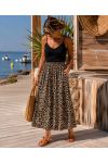 FALDA LEOPARDO DE 2 BOLSILLOS PE1475