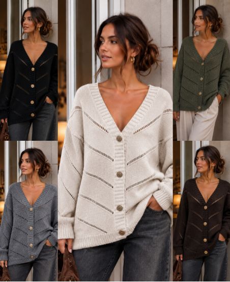 MIDDELLANGE OPEN VEST AH271001