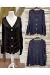 GILET MI-LONG AJOURE AH271001