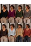 PULLOVER COL V MANCHES 3/4 AH271003