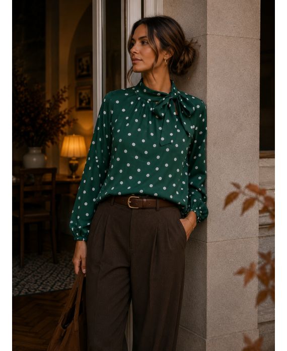 BLOUSE A POIS AH271005