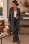 MIDDELLANGE WOLLEN VEST AH271009