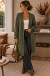 MIDDELLANGE WOLLEN VEST AH271009