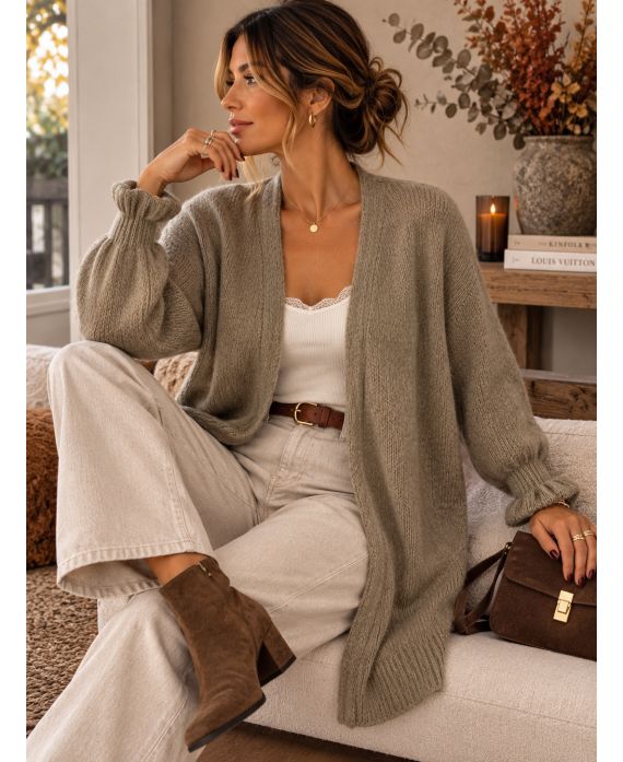 MIDDELLANGE WOLLEN VEST AH271009