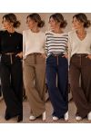 PACK 4 PANTALONS WIDE LEG + CEINTURE OFFERTE S-M-L-XL AH271010
