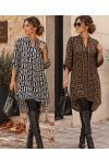 JURK MET GEOMETRISCHE PRINT TUNIEK AH271014