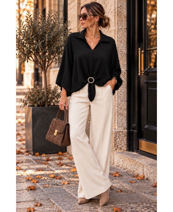 BLOUSE + BUCKLE ACCESSORY AH271017