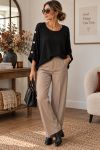 TOP AMPLE A BOUTONS AH271018