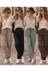 LOSSE, CASUAL GEPLOOIDE BROEK AH271025