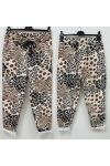 PRINTED SUEDE PANTS AH271030-4