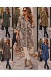 VISCOSE PRINTED TUNIC LONG 1 POCKET AH271026