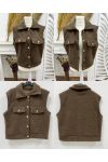 TEDDYJACKE MIT ÄRMELLOSEN KNÖPFEN AH271035