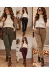 4-PACK BROEK MET GEPLOOIDE ZAKKEN + RIEM S-M-L-XL AH271040