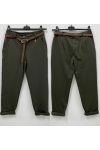 4-PACK OF TROUSERS WITH PLEATED POCKETS + BELT S-M-L-XL AH271040