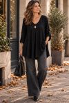 LOSSE V-HALS STUDDE TUNIC AH271042