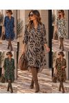 VISCOSE OVERHEMD JURK MET AH271045 PRINT