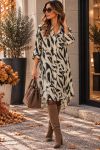 VISCOSE OVERHEMD JURK MET AH271045 PRINT