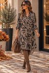 VISCOSE SHIRT DRESS WITH AH271045 PRINT