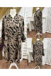 VISCOSE SHIRT DRESS WITH AH271045 PRINT