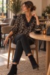 TOP LARGO IN PIZZO A V CON AH271049