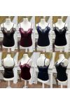 LACE VELVET STRAPPY TOP AH271051