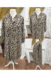 VESTIDO CAMISA DE VISCOSA DE 2 BOLSILLOS CON ESTAMPADO AH271057