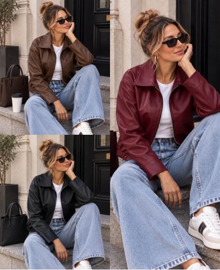 KUNSTLEDERJACKE AH271059