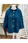 BUTTON-DOWN JACKET WITH PONCHO AH271064