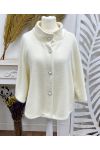 CHAQUETA ABOTONADA CON PONCHO AH271064