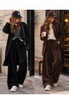 PANTALON LARGE VELOURS 2 POCHES AH271075
