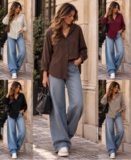 PLAIN AH271020 FLOWING SHIRT