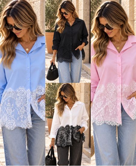 CAMICIA DI PIZZO PE2152