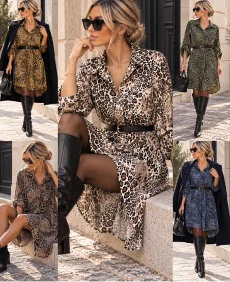 VISCOSE PRINTED TUNIC LONG 1 POCKET AH271026