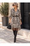 TÚNICA ESTAMPADA DE VISCOSA, 1 BOLSILLO LARGO, AH271026