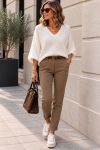 PACK 4 PANTALONS + CEINTURE S-M-L-XL AH271078