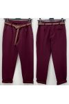 PACK 4 PANTALONS + CEINTURE S-M-L-XL AH271078