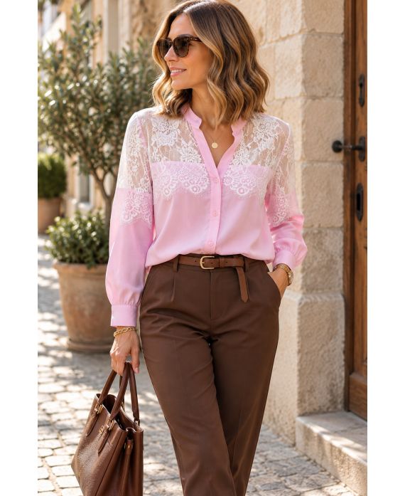 COTTON LACE SHIRT AH271080