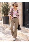 PE2250 LEKKI SWETER DIAMENTOWY RÓŻOWY