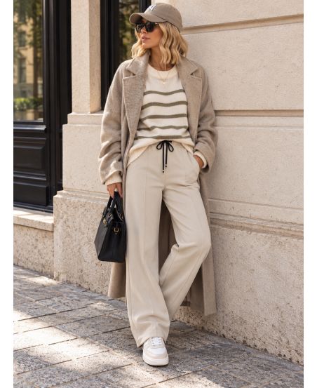 PANTALONE 2 TASCHE CON PINCES A COSTINE AH255077 BEIGE