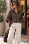 CHEMISE MANCHES CHAUVE-SOURIS EFFET BOUFFANT AH271088