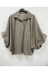 CHEMISE MANCHES CHAUVE-SOURIS EFFET BOUFFANT AH271088